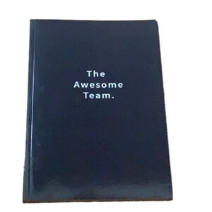 Black Journal Notebook The Awesome Team NEW